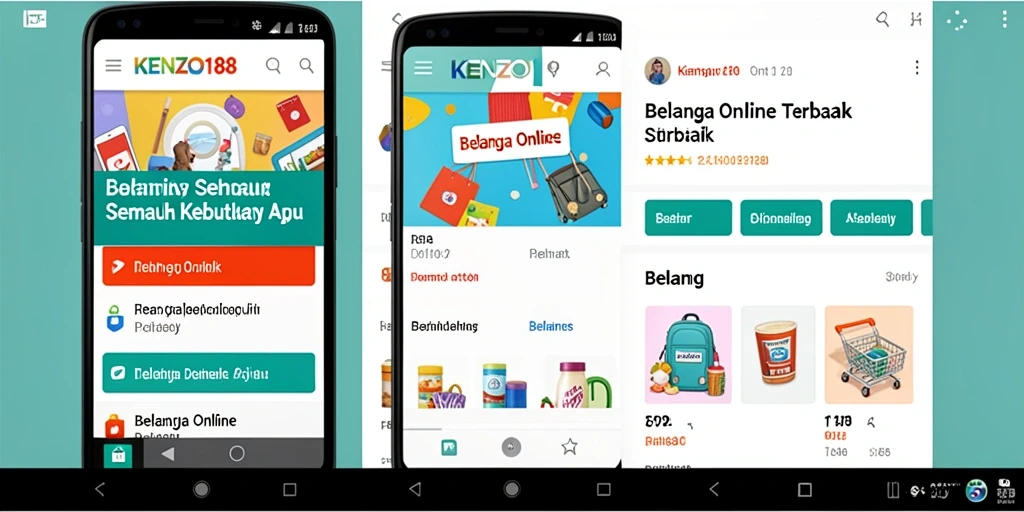 Antarmuka pengguna KENZO188 untuk belanja online yang mudah dan menarik.