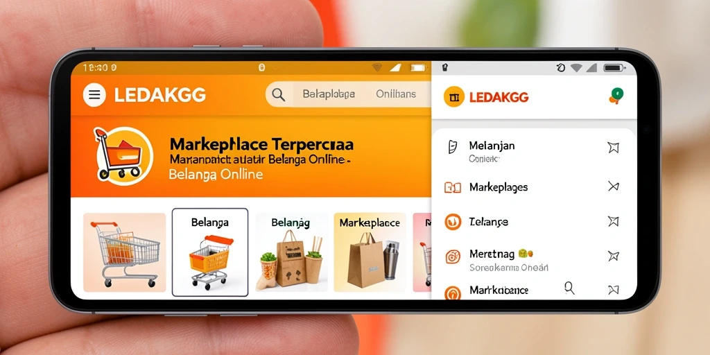 Tampilan antarmuka aplikasi LEDAKGG yang modern dan fungsional.
