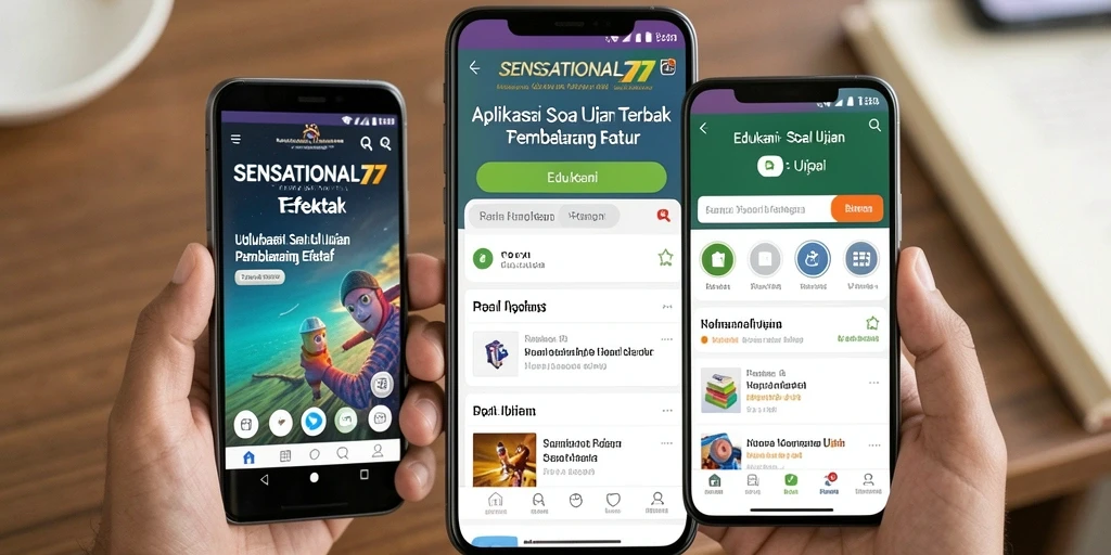 Antarmuka user-friendly SENSATIONAL77 untuk soal ujian.
