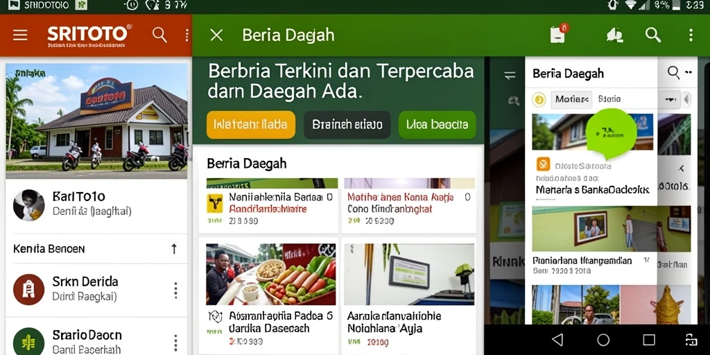 Tampilan antarmuka aplikasi SRITOTO yang menarik dan modern.